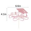 Congratulations Cake Topper,Congrats Cake Topper-2024 Graduation Cake Topper,Congrats Grad Party Cake Decorations for Senior High School College Grad/University Graduation Party Decoration Supplies view 3