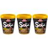 Pack Of 3 - Wok Style Soba Classic Cup Noodles 90g - Delicious Quick To Make Noodles - Enjoy Delicious Noodles Ready In 3 Minutes - Quick and Easy Ready Meals and Snacks - Flavoured Instant Noodles view 1