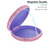 Retainer Holder Partial Denture Case Travel Retainer Container Mouthpiece Case Slim Dental Retainer Cases Orthodontic Mouthguard Case for Women(Pink) view 3