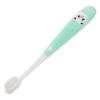 GLEAVI Childrens Panda Manual Toothbrush with Soft Bristles and Storage Bucket, Small Size for Ages 2-12, Green Kid Toothbrush for Effective Tooth Care and Daily Oral Hygiene view 1