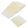 100 PCS 33x33cm White Gold Dot Napkins, White and Gold Paper Serviettes, Paper Dots Napkins for Birthday Party Wedding view 1