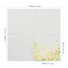100 PCS 33x33cm White Gold Dot Napkins, White and Gold Paper Serviettes, Paper Dots Napkins for Birthday Party Wedding view 2