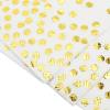 100 PCS 33x33cm White Gold Dot Napkins, White and Gold Paper Serviettes, Paper Dots Napkins for Birthday Party Wedding view 3