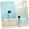 PartyKindom Cartoon Kids Automatic Toothbrush Set Blue Main Unit 2 Soft Brush Heads for Ages 3-12 Oral Care Tool for Home and Travel view 4