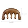 Tabanzhe Sandalwood Handmade Wooden Massage Comb, Round Tips Head Scalp Massage Comb Wide Tooth Wooden Comb Men Women Wood Hair Comb view 2