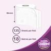 Gentille Quilted Bathroom Tissue Rolls | Luxury 3-Ply Toilet Paper Soft, Strong & Sustainable | UK Made (144) view 4