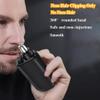 Portable Nose Hair Trimmer, Ear and Nose Hair Trimmer Clipper, Rechargeable Nose Trimmer, Painless Eyebrow & Facial Hair Trimmer for Men Women, Waterproof, Easy Cleansing (Black) view 2