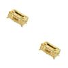 osiuujkw Stylish Rectangular Paper Box Case Holder Cover Versatile and Sturdy, Gold Orange, 2Set view 1