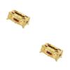 osiuujkw Stylish Rectangular Paper Box Case Holder Cover Versatile and Sturdy, Gold Red, 2Set view 3