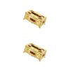 osiuujkw Stylish Rectangular Paper Box Case Holder Cover Versatile and Sturdy, Gold Red, 2Set view 4