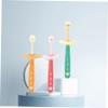 Gatuida 3pcs Boys and Girls Toothbrush Rotatable Toothbrushes for Boy Girl Tooth Brush Manual Supple Oral Cleaning Tool for Years Random Color view 2