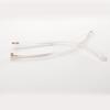 1 Pair Glasses Legs Replacement Temples Metal Glasses Frame Arms Replacements Screws and Screwdriver Single Flat Teeth (Transparent) view 3