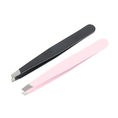 ANKROYU 2PCS/Set Eyebrow Clips, Stainless Steel Eyebrow Tweezers, Facial Hair Removal Tweezers, Ingrown Hair Tweezers, Makeup Beauty Tool for Men and Women