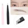 ANKROYU 2PCS/Set Eyebrow Clips, Stainless Steel Eyebrow Tweezers, Facial Hair Removal Tweezers, Ingrown Hair Tweezers, Makeup Beauty Tool for Men and Women view 2