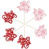 24Pcs Oh Baby Valentine's Day Cupcake Toppers Glitter Baby Feet Sweet Love Heart Oh Baby Cupcake Picks for Love Valentine's Day Theme Baby Shower Birthday Party Cake Decorations Supplies Multi view 3