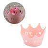 MAGICLULU 24pcs Crown Cupcake Wrappers Lace Paper Cups for Birthday Party Decor view 1