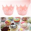 MAGICLULU 24pcs Crown Cupcake Wrappers Lace Paper Cups for Birthday Party Decor view 3