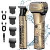 Hatteker Foil Shaver Electric Razor Men's Shaver T-Blade Trimmer Beard Trimmer Beard Clipper Hair Clipper LED Display Waterproof Shaver Kit 2 in 1 view 1