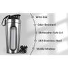 Loufy Shaker Bottles for Protein Mixes Stainless Steel Protein Shaker Not Stays Cold/Hot, Visible Window Metal Shaker Cups-B Durable view 2