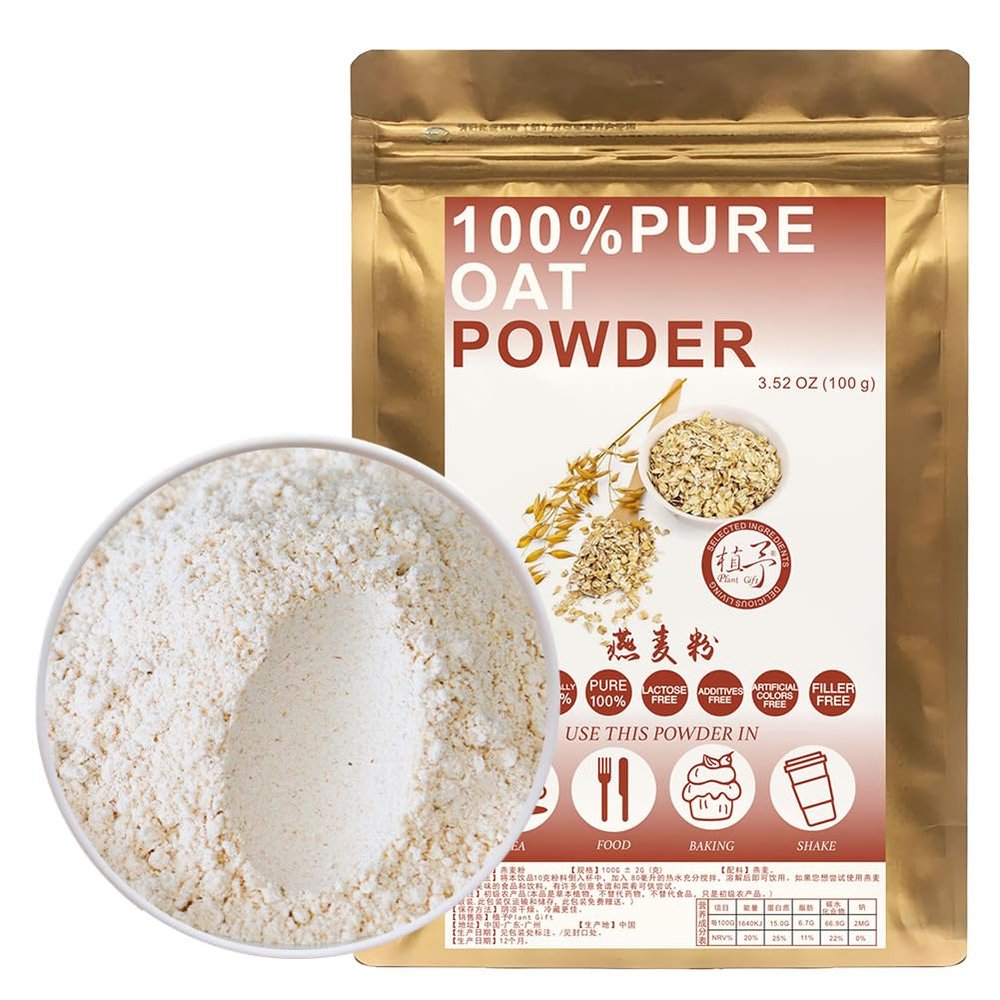100% Natural Pure Oat Powder 100g/3.52oz  Oatmeal Flour, Whole Oats Flour, Oat Flour For Cooking Baking Recipes & Drinks,| Free from Preservatives