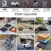 2 Pack Rise Rubber Curb Ramp Heavy Duty Driveway Ramps For Sidewalk Portable Lightweight Threshold Ramp Set Step Ramp For Sidewalk Lawn Mower Cars Wheelchairs Pet Mobility Scooter Bike Motorcycle (Si view 3