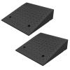 Rise Rubber Curb Ramp Portable Heavy Duty Threshold Ramps, 3 Tons Driveway Ramp Car Slope Ramp Step Ramp For Loading Dock Sidewalk Car Scooter Bike Motorcycle, (2PCS) (Size : 50 * 50 * 10cm) view 1