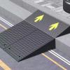 2 Pack Rise Rubber Curb Ramp Heavy Duty Driveway Ramps For Sidewalk Portable Lightweight Threshold Ramp Set Step Ramp For Sidewalk Lawn Mower Cars Wheelchairs Pet Mobility Scooter Bike Motorcycle (Si view 1