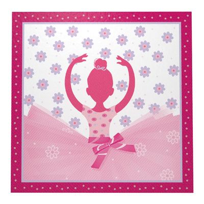 10 Pcs/set Ballet Theme Party Tableware Ballet Girl Pattern Napkins Disposable Napkin Party Birthday Supplies for Children