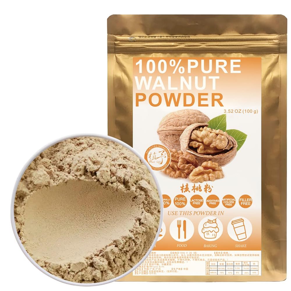 100% Natural Pure Walnut Powder 100g/3.52oz  Walnut For Smoothies, Shakes, Baking & Drinks,| Free from Preservatives