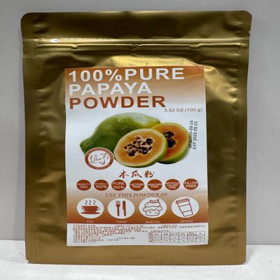 100% Natural Pure Papaya powder 100g/3.52oz Naturally Rich in Papaya Enzyme for Smoothies, Shakes, Baking & Drinks,| Free from Preservatives, No Added Sugar