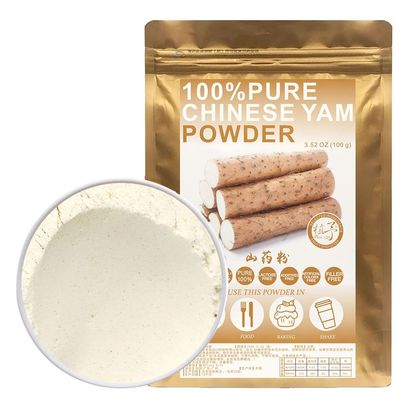 100% Natural Pure Chinese Yam Powder 100g/3.52oz Shan Yao Powder For Cooking Baking Recipes & Drinks,| Free from Preservatives, No Added Sugar