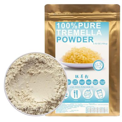 100% Natural Pure Tremella Powder 100g/3.52oz  Tremella Flour For Cooking Baking Recipes & Drinks,| Free from Preservatives