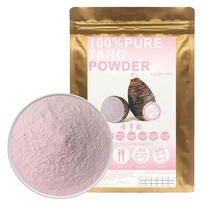 100% Natural Pure Taro powder 100g/3.52oz Taro Dried Powder for Smoothies, Shakes, Baking & Drinks,| Free from Preservatives, No Added Sugar