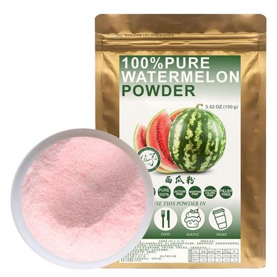 100% Natural Pure Watermelon Powder 100g/3.52oz Watermelon Fruit Dried Powder for Smoothies, Shakes, Baking & Drinks,| Free from Preservatives, No Added Sugar