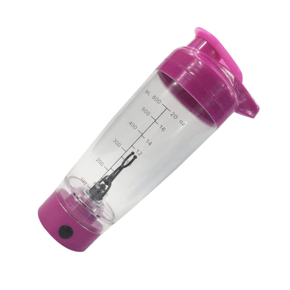 IMIKEYA Protein Shaker Bottle Mixer Blender Cup for Smoothies and Protein Drinks Rose Red Effortless Mixing Easy to Clean