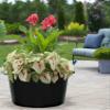 45L Litre Black Heavy Duty Multipurpose Plastic Tub Bucket Planter With Rope Handles Muck Bucket Open-Top Storage Round Utility Tub for Indoor or Outdoor Home Garden - Made In UK (3 QTY, 45 Litre) view 3
