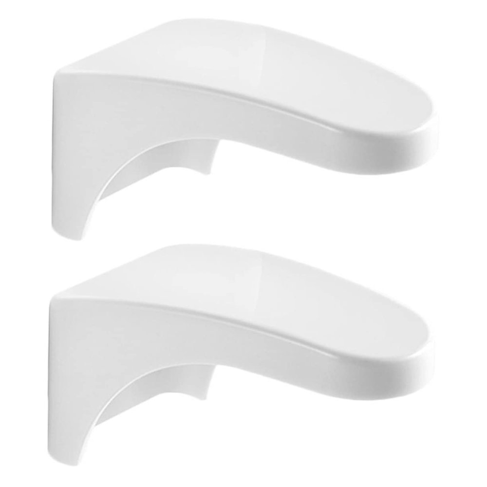 IMIKEYA Magnetic Soap Holder Wall Mount Soap Stand Punch Free Storage Rack White 2pcs Set for Shower and Sink