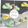 IMIKEYA Magnetic Soap Holder Wall Mount Soap Stand Punch Free Storage Rack White 2pcs Set for Shower and Sink view 4