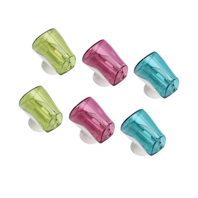 ULTECHNOVO 6pcs Toothbrush Holders Wall Mounted Toothbrushes Toothbrush Protective Cap Wall Mounted Toothbrush Cover Toothbrush Head Cover Suction Cup Cover Sucker Wall-mounted