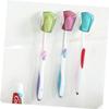ULTECHNOVO 6pcs Toothbrush Holders Wall Mounted Toothbrushes Toothbrush Protective Cap Wall Mounted Toothbrush Cover Toothbrush Head Cover Suction Cup Cover Sucker Wall-mounted view 2