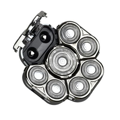 Beard Shaver Replacement Heads, Body Hair Shaver Extreme Speed 9-Head Double- Attachment, Double- Extreme Speed Shaver Replacement Heads For Wet And Dry Bald Bexdug