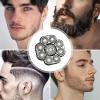 Beard Shaver Replacement Heads, Body Hair Shaver Extreme Speed 9-Head Double- Attachment, Double- Extreme Speed Shaver Replacement Heads For Wet And Dry Bald Bexdug view 4