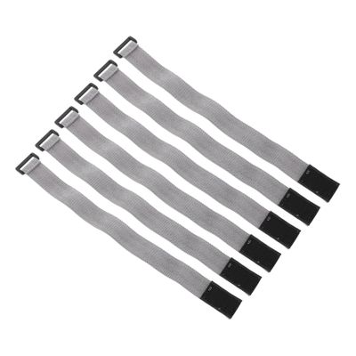 MAGICLULU 6pcs Practical Lunch Box Elastic Bands Simple Design, Polyester and Plastic Material, Non-Slip Bento Box Straps for Travel, School, and Office Use