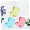 MAGICLULU 6pcs Leakproof Soap Box Cover for Bathroom Large Soap Storage Box for Kitchen and Bathroom Use Random Color view 3