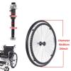 24" Solid Wheel Replacement For Wheelchairs Walker, 2 Pcs Rear Wheel For Handicapped Wheelchairs, Replacement Rollator Accessories, Wheelchair Caster Assembly, Wear-resistant view 4