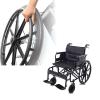 WORDFUN Wheel Replacement Parts For Wheelchairs Wheels, Rear Wheel, Solid PU Tires Wheel, Manual Wheelchair Caster Assembly, 12mm Ball Bearing, Replacement Part Tool, 2 Pcs view 2