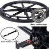 WORDFUN Wheel Replacement Parts For Wheelchairs Wheels, Rear Wheel, Solid PU Tires Wheel, Manual Wheelchair Caster Assembly, 12mm Ball Bearing, Replacement Part Tool, 2 Pcs view 4