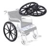 2 Pcs Rear Wheelchair Wheels Replacement, 20in 22in 24in Wheelchair Caster Assembly, Silence, Replacement PartsUniversal Fit, Replacement Wheels For Wheelchair Walkers view 1