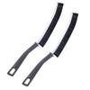 Crevice Cleaning Brush, Gap Cleaning Brush, Bathroom Tile Groove Gap Cleaning Brush, Tiny Window Groove Cleaning Tool, Long Handle Narrow Crevice Detail Scrub Brush, for Home Kitchen (2PCS, Black) view 1