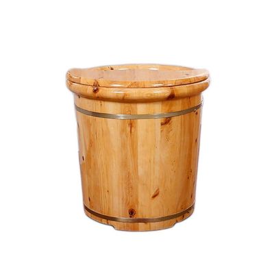 KAMNIK Bucket For Foot Bath,Sauna Accessories Sauna Bucket Water Bucket,Handmade Wooden Footbath Tubs,Foot Relaxing Barrel Decoration Comfortable anniversary